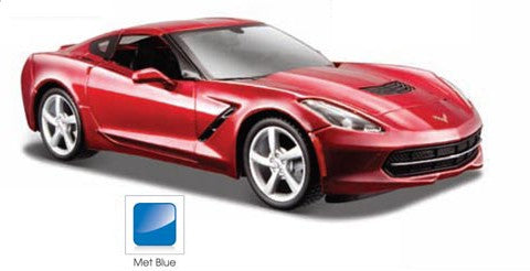 Maisto 31505BLU 1/24 2014 Corvette Stingray Coupe (Met. Blue)