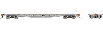 Rapido Trains 138005a HO Scale Class F30A 50' Flatcar - Ready to Run -- Conrail (MOW Gray)