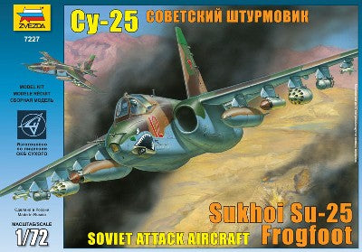 Zvezda 7227 1/72 Soviet Su25 Frogfoot Attack Aircraft