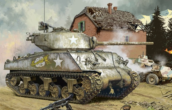 Meng Model Kits TS43 1/35 M4A3(76)W Sherman US Medium Tank