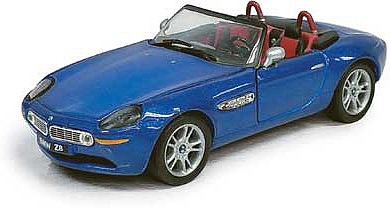 Atlas 3009925 15707 Scale BMW Z8 Roadster - Assembled -- Top Down (blue)