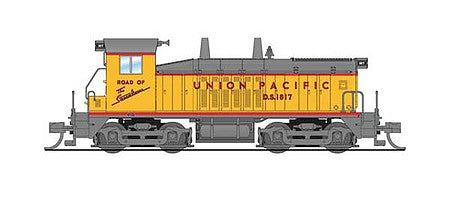 Broadway Limited 3945 N Scale EMD SW7 - Sound and DCC - Paragon4(TM) -- Union Pacific #1817 (Armour Yellow, gray, red; Gray Trucks)