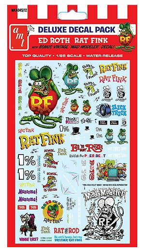 Polar Lights MKA45 1/25 Ed Roth Rat Fink Decal Pack