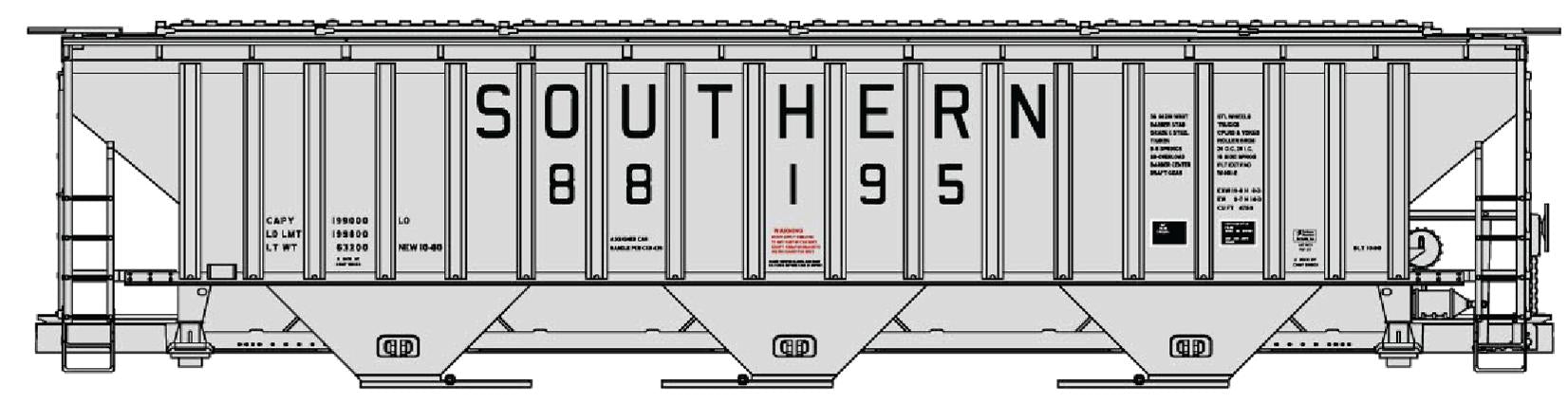 Accurail 6508 Ho Ps 4750 Cvd Hopper South