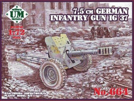 Unimodel 664 1/72 IG37 75mm German Infantry Gun