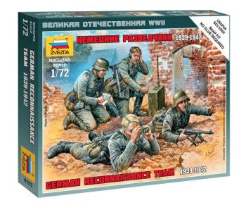 Zvezda 6153 1/72 German Recon Team 1939-42 (4) (Snap)