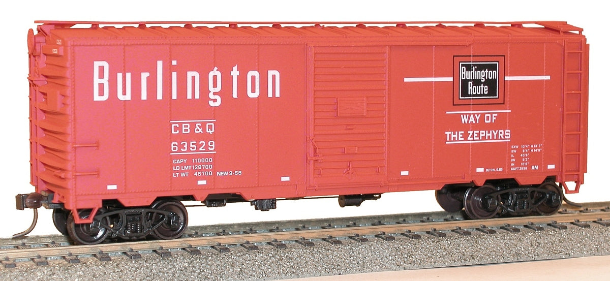 Accurail 35109 Ho 40' Aar Steel Boxcar Cb&Q