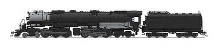Broadway Limited 4812 HO Scale UP Class Post-1947 CSA-2 Early 4-6-6-4 Challenger - Sound & DCC - Paragon4 -- Painted, Unlettered (Integral Cast Cylinder Front Engine)