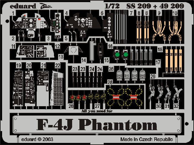 Eduard 73209 1/72 Aircraft- F4J for HSG (Painted)(D)