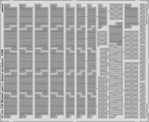 Eduard 53119 1/200 Ship- USS Missouri Pt.4 Floater Net Baskets for TSM (D)