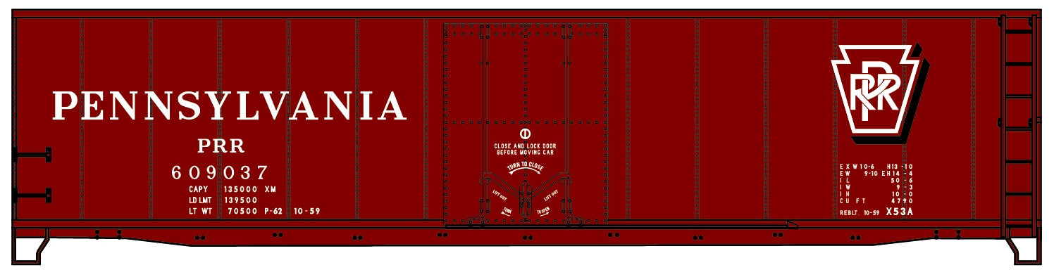 Accurail 5134 Ho 50'Pd Boxcar Prr