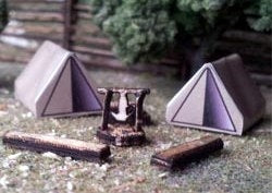 Osborn Models 3113 N Tents + Camp Scene