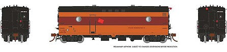 Rapido Trains 107331 HO Scale Steam Heater - Generator Car - Sound and DCC - Ready to Run -- Milwaukee Road 77 (1950 Scheme, orange, maroon)