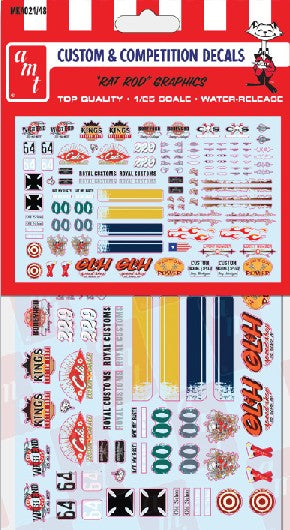 Polar Lights MKA24 1/25 Rat Rod Graphics Decals (D)