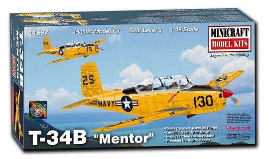 Minicraft 11697 1/48 T34B Mentor USN Aircraft
