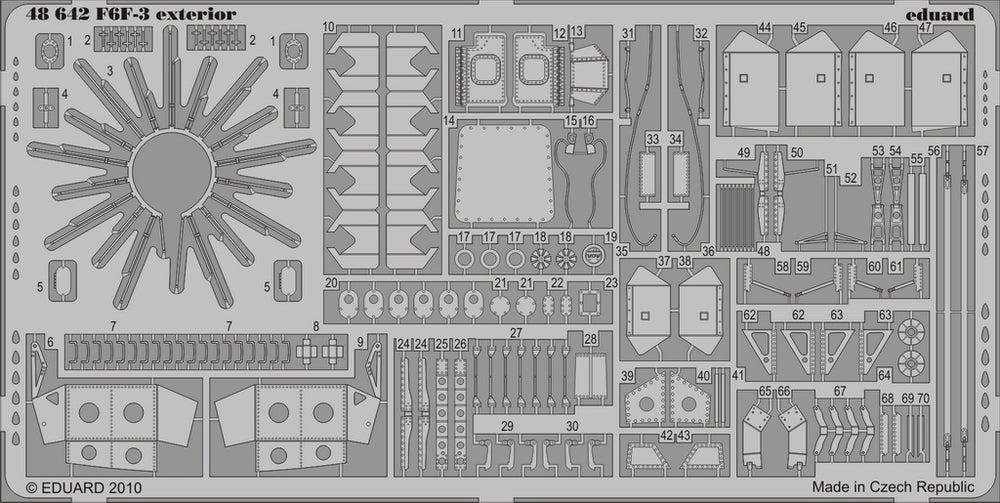 Eduard 48642 1/48 Aircraft- F6F3 Exterior for HBO (D)