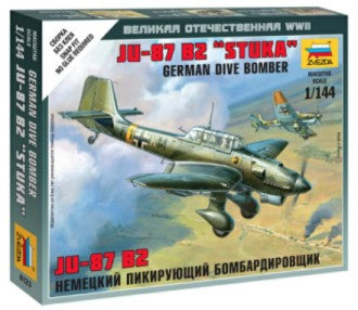 Zvezda 6123 1/144 Ju87B2 Stuka Bomber (Snap)