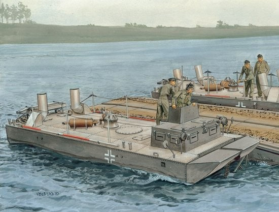 Dragon Models 7490 1/72 Panzer Ferry w/Land-Wasser-Schlepper II (LWS)