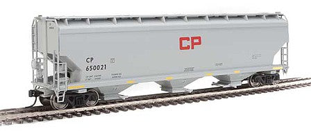 Walthers Mainline 7693 HO Scale 60' NSC 5150 3-Bay Covered Hopper - Ready to Run -- Canadian Pacific #650021