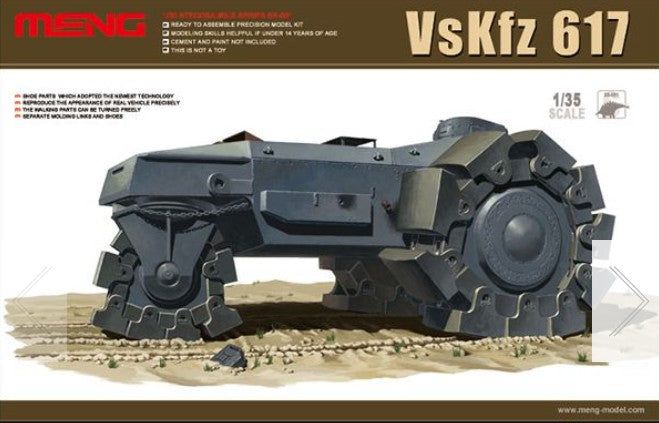 Meng Models SS1 1/35 VsKfz 617 German WWII Minesweeper (D)
