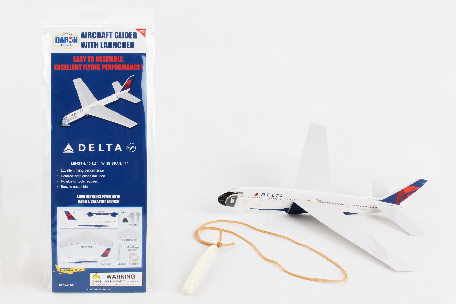 Daron Airplane Gliders LY200 Delta Aircraft Glider W/Launcher