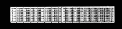 Cannon & Company 1404 HO Scale Radiator Grilles & Shutters pkg(4) -- For EMD GP40 & SD40; Also Early GP40-2 & SD40-2