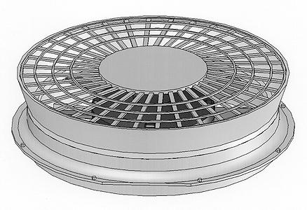 Cannon & Company 1708 HO Scale Flare Top Radiator Fan -- For GP20 & Other EMD Units
