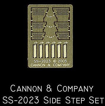 Cannon & Company 2023 HO Scale Side Step Set, Photo-Etched Brass -- Athearn SD 45T-2