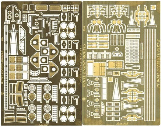 White Ensign Models 7205 1/72 PT109 Torpedo Boat Detail Set for RMX (D)