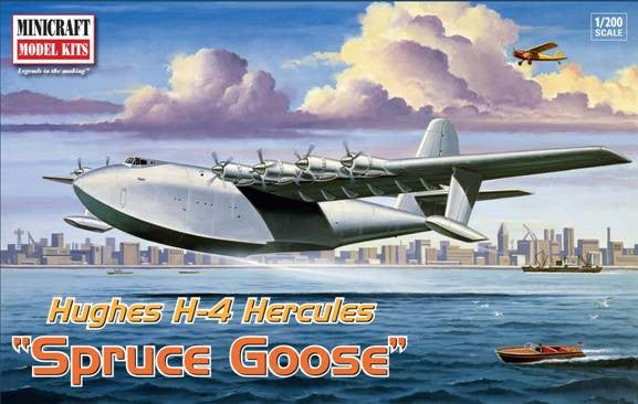 Minicraft 11657 1/200 Hughes H4 Hercules Spruce Goose Aircraft