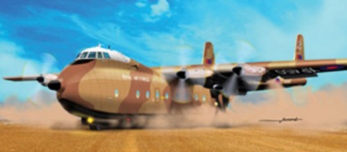 Mac Models 64 1/72 AW Argosy 70's Camouflaged Version RAF Transport/Cargo Military Aircraft (D)