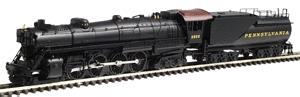 Con-Cor 1003817 N Scale Steam S-2 4-8-4 "Northern" w/Tender Powered -- Pennsylvania Cab #3 (black w/Dulux Gold Lettering)