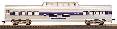 Con-Cor 10094023 HO Scale 72' Smooth-Side Dome - Ready to Run -- Regular Vista Dome - Amtrak Phase IV