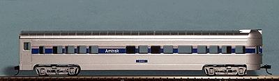 Con-Cor 10096023 HO Scale 72' Smooth-Side Observation - Ready to Run -- Tail End Observation - Amtrak Phase IV