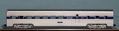 Con-Cor 10100023 HO Scale 72' Smooth-Side Diner - Ready to Run -- Diner - Amtrak Phase IV