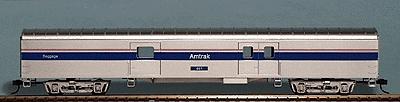 Con-Cor 10102023 HO Scale 72' Smooth-Side Baggage - Ready to Run -- Baggage Car - Amtrak Phase IV