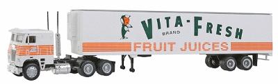 Con-Cor 1069 HO Scale Semi Truck w/48' Trailer -- Vita Fresh Fruit Juice (w/Freightliner)