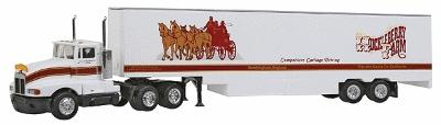 Con-Cor 1071 HO Scale Semi Truck w/48' Trailer -- Huckleberry Farms