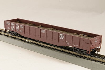 Con-Cor 1092126 HO Scale Steel Gondola w/Half Tie Load - Ready to Run -- Pennsylvania Railroad #2 (Tuscan, Circle Keystone)