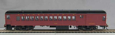 Con-Cor 1094093 HO Scale MP-54 Heavyweight Combine - Ready to Run -- Pennsylvania Railroad 4711 (Tuscan, black, futura Lettering)