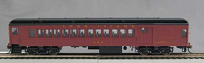Con-Cor 1094100 HO Scale MP-54 Heavyweight Combine - Ready to Run -- Long Island 625 (Tuscan, black, Gold Leaf Futura Lettering)