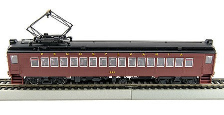 Con-Cor 1094775 HO Scale Electric MumP54 MU Coach w/Pantograph - Standard DC -- Pennsylvania Railroad #620 (Tuscan, black, Futura Lettering)