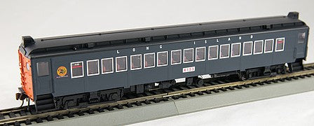 Con-Cor 1094785 HO Scale Electric MumP54 MU Coach w/Non-Operating 3rd Rail Shoe - Standard DC -- Long Island #4145 (Goodfellow, gray, black, Dashing Dan, aluminum Windows)