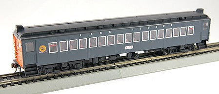 Con-Cor 1094789 HO Scale Electric MumP54 MU Coach w/Non-Operating 3rd Rail Shoe - Unpowered -- Long Island #4165 (Goodfellow, gray, black, Dashing Dan, aluminum Windows)
