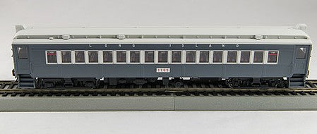 Con-Cor 1094791 HO Scale Electric MumP54 MU Coach w/Non-Operating 3rd Rail Shoe - Standard DC -- Long Island #1508 (Tichy, gray, black, white Window Stripe)