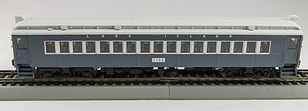 Con-Cor 1094792 HO Scale Electric MumP54 MU Coach w/Non-Operating 3rd Rail Shoe - Unpowered -- Long Island #1162 (Tichy, gray, black, white Window Stripe)