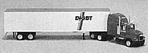 Con-Cor 1096 HO Scale Tractor/Trailer -- Hickman