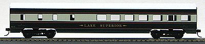 Con-Cor 1100013 HO Scale 72' Smooth-Side Diner - Ready to Run -- Burlington Northern Executive Train (green, cream)