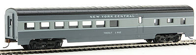Con-Cor 11013 HO Scale 72' Smooth-Side Diner - Ready to Run -- New York Central (Two-Tone Gray)