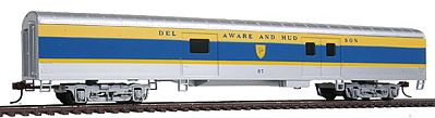 Con-Cor 1102012 HO Scale 72' Smooth-Side Baggage - Ready to Run -- Delaware & Hudson